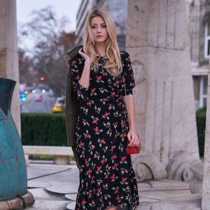 h&m cherry dress